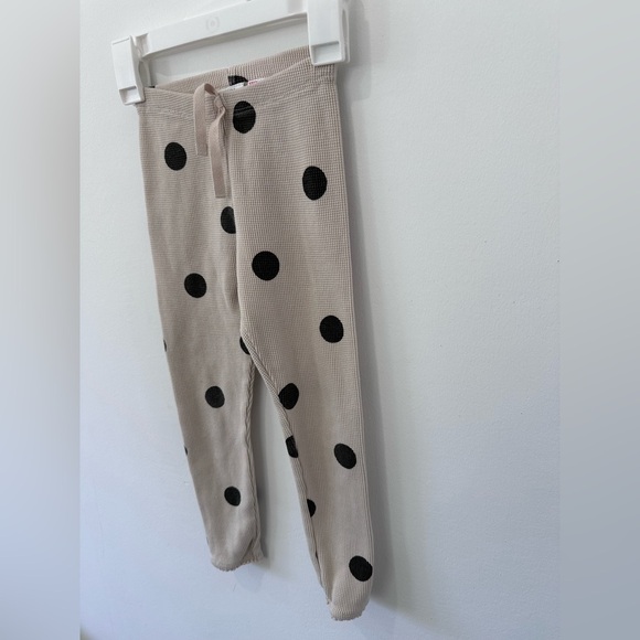Zara Girl’s Beige with Black Polka Dot Leggings - Size 5-6 years - Picture 5 of 7